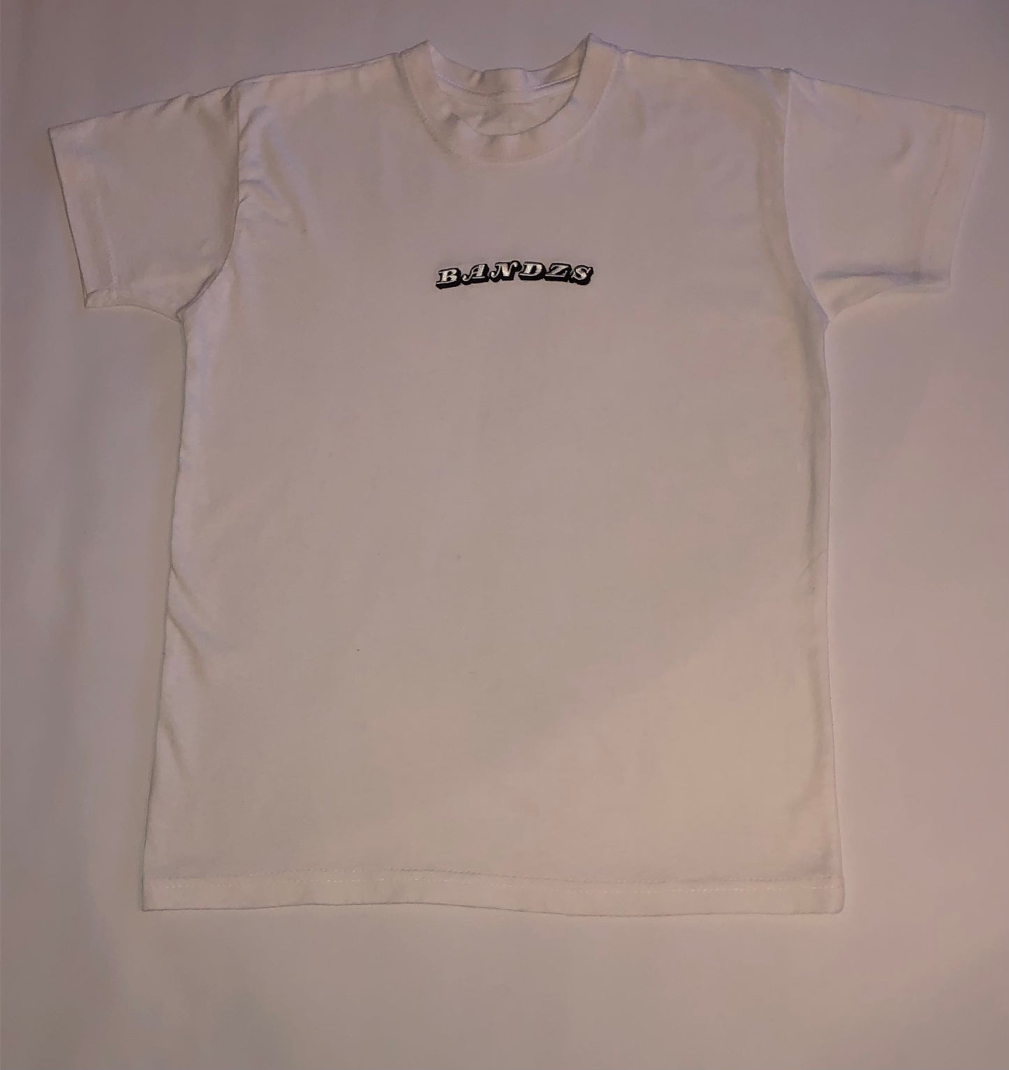 Plain white bandzs tee