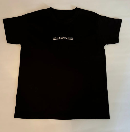 Plain black bandzs tee